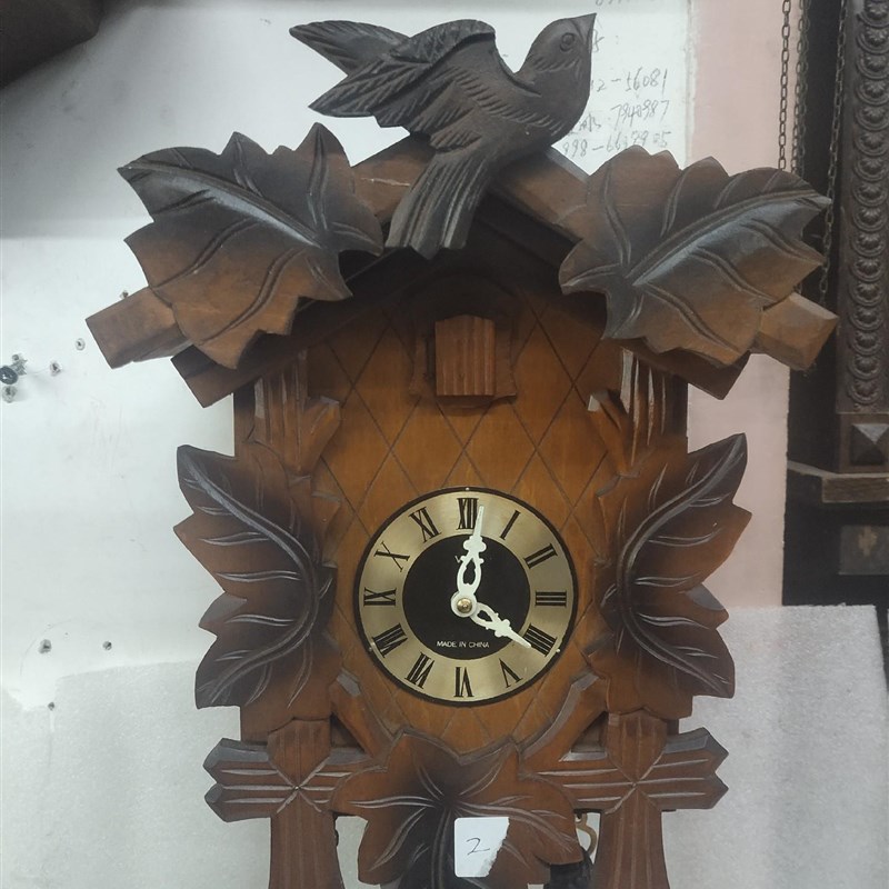 古董藏长春产老布谷S鸟机械挂钟