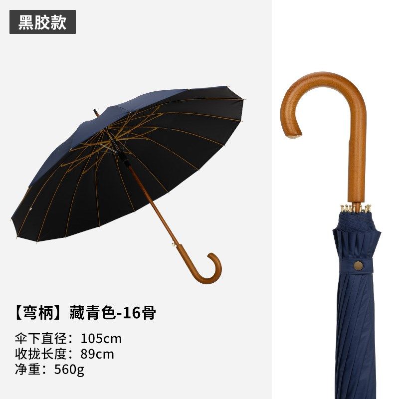 16骨加大长柄雨伞男士加厚加固结实抗风晴雨两用女复古木质双人伞,居家日用,伞,淘宝优惠券,粉丝福利购,淘宝优惠卷