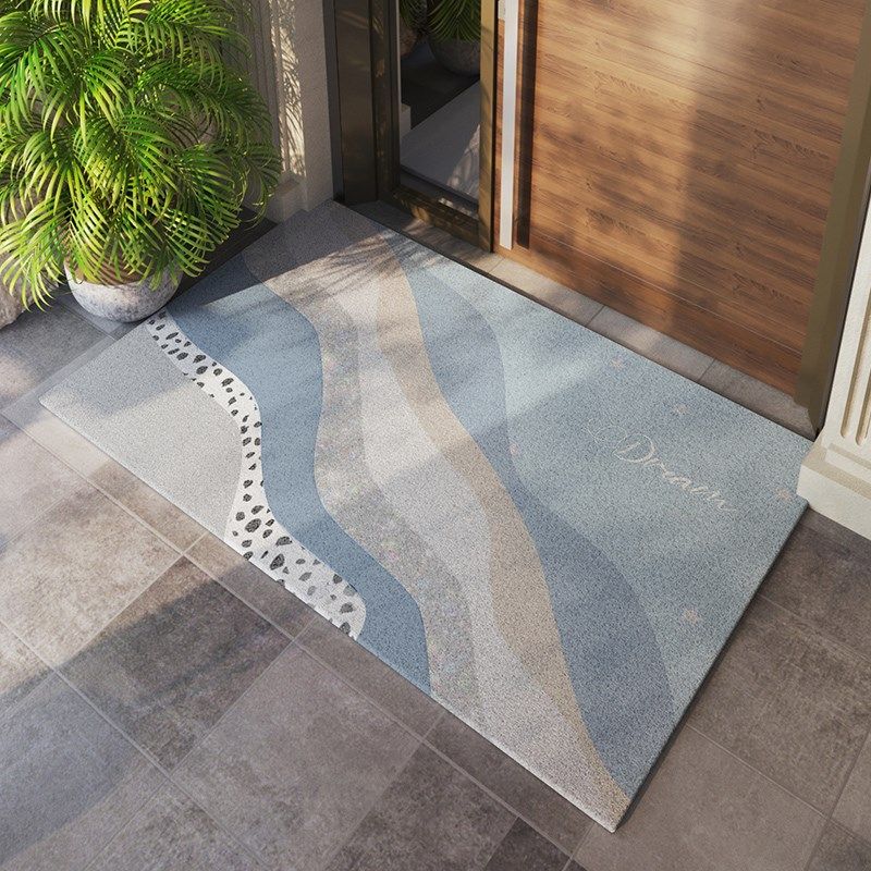 美式复古丝圈地垫入户门垫别墅大门口门前进门户地毯防滑脚垫耐脏,居家布艺,入户地垫,淘宝优惠券,粉丝福利购,淘宝优惠卷