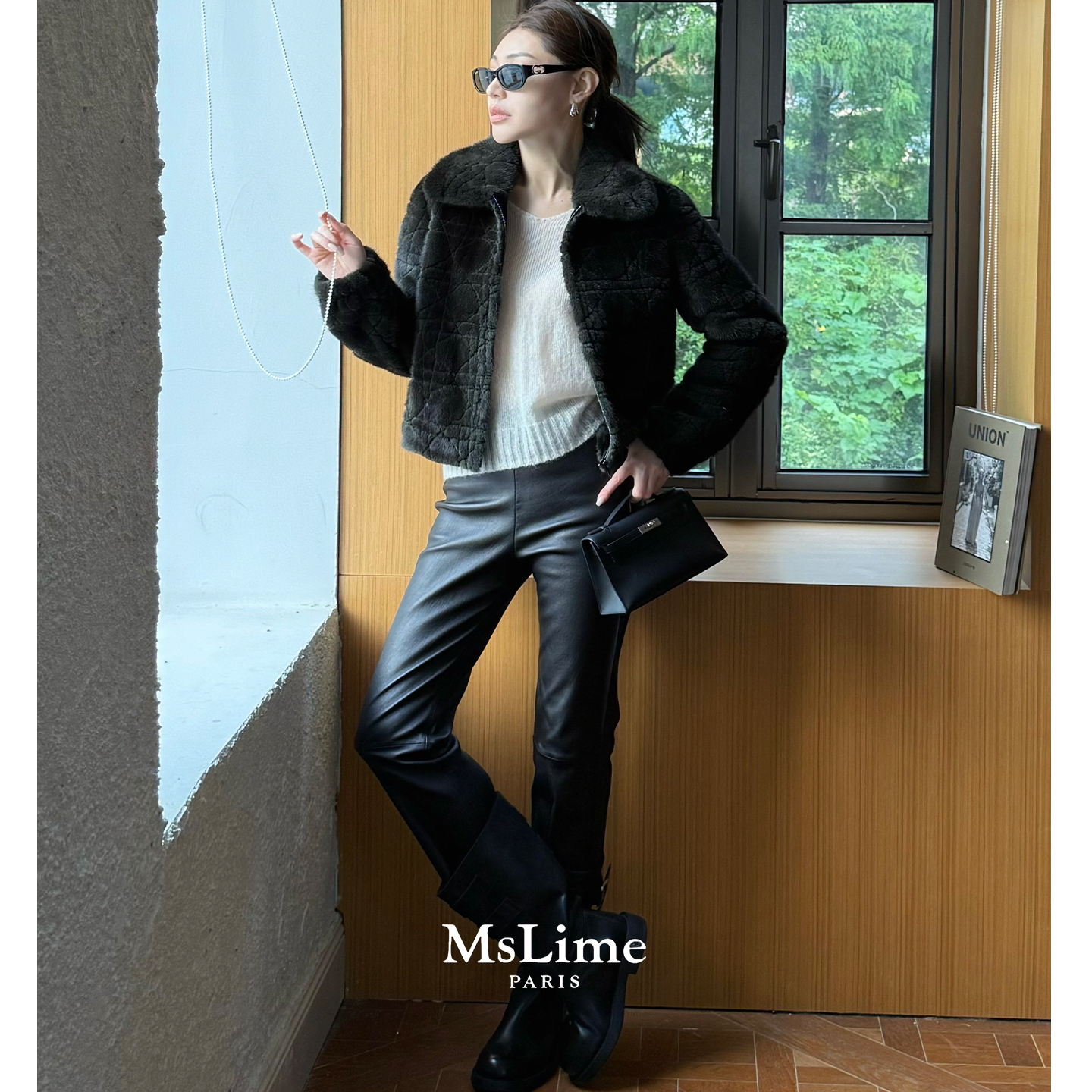 MsLime王嬛嬛女士烟管皮裤