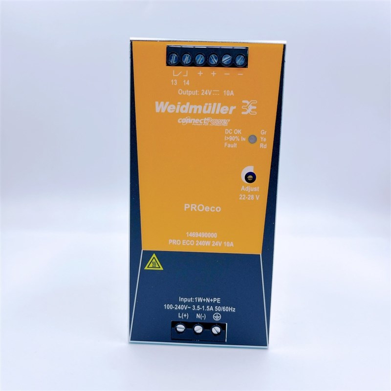 魏德米勒开关电源PRO ECO 72s/120/240/480/960W 24V 6A 10A导轨