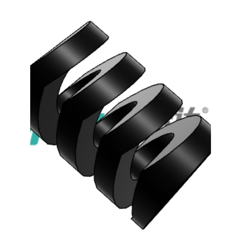 矩形弹簧 特重载荷弹簧 黑色YSWG-D10-L15/YSWJG-D35/10/2/6-L450