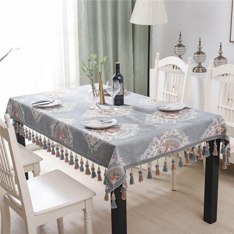 欧式茶几北欧桌j布布艺长方形客厅家用餐桌布方桌正方形台布桌垫