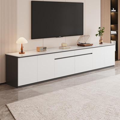 实木电视柜客厅家用小户型现代简约轻奢高级落地岩板茶几电视机柜