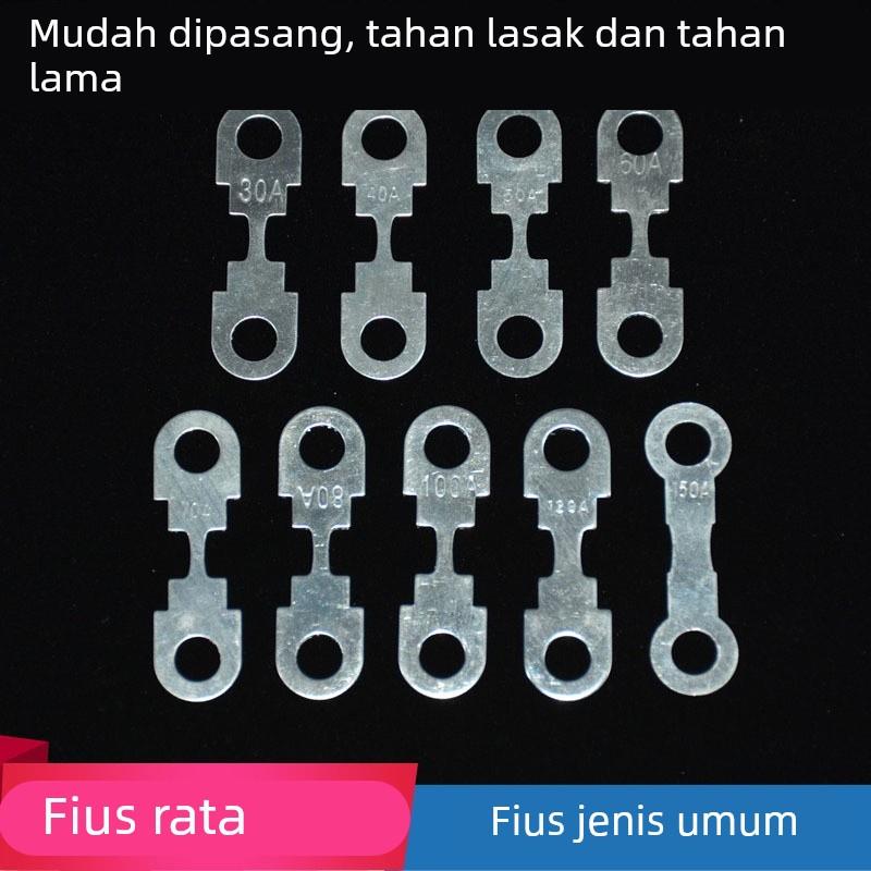 汽车30A50A80A100A120A150A平板式保险丝电瓶保险丝螺栓式保险片