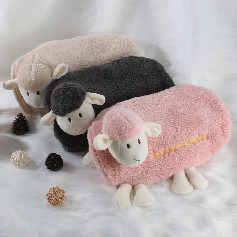 电热水袋保护套单卖暖手宝暖宝宝布套子电暖宝暖水袋外罩毛绒外套