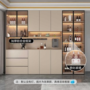餐边柜实木靠墙一体客厅柜储物柜现代简约酒水柜餐V厅置物柜茶水