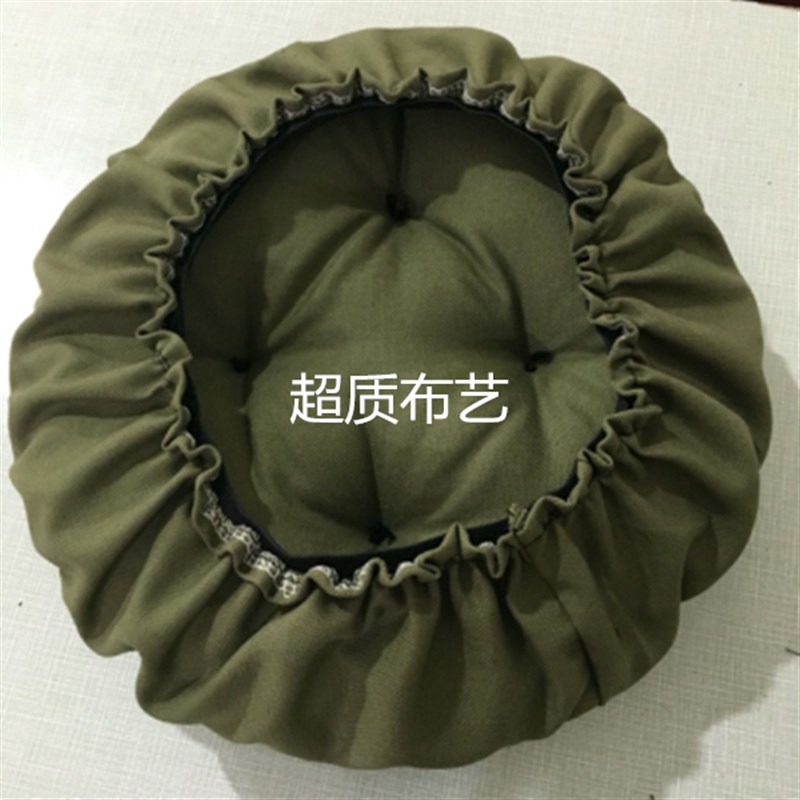 帆布圆形石凳坐垫套 吧台圆板凳子椅垫罩 N加厚蒲团垫松紧垫罩一
