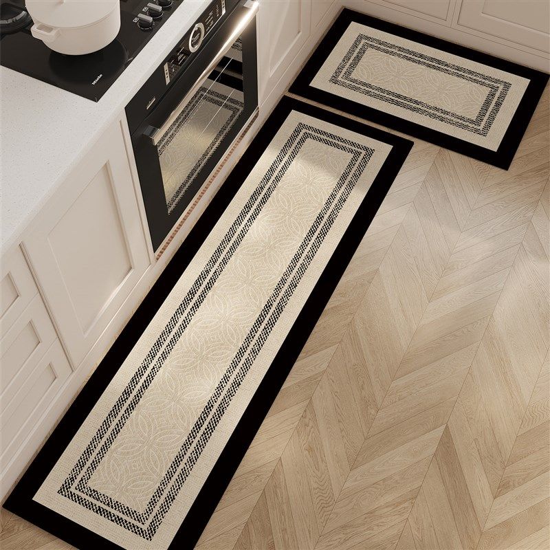 防水皮厨房地垫防水防油污可擦免洗脚垫奶油复古风耐脏防滑摔地毯,居家布艺,厨房地垫,淘宝优惠券,粉丝福利购,淘宝优惠卷