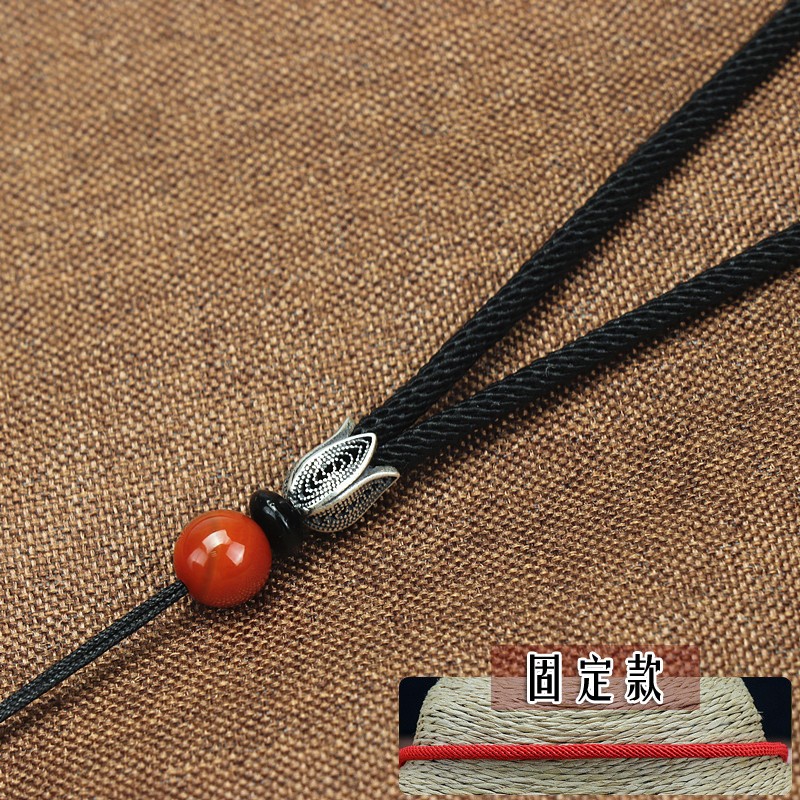 TIFOORR/递福蜜蜡吊坠挂绳 A绿松石挂绳 南红吊坠绳可调节绳男女