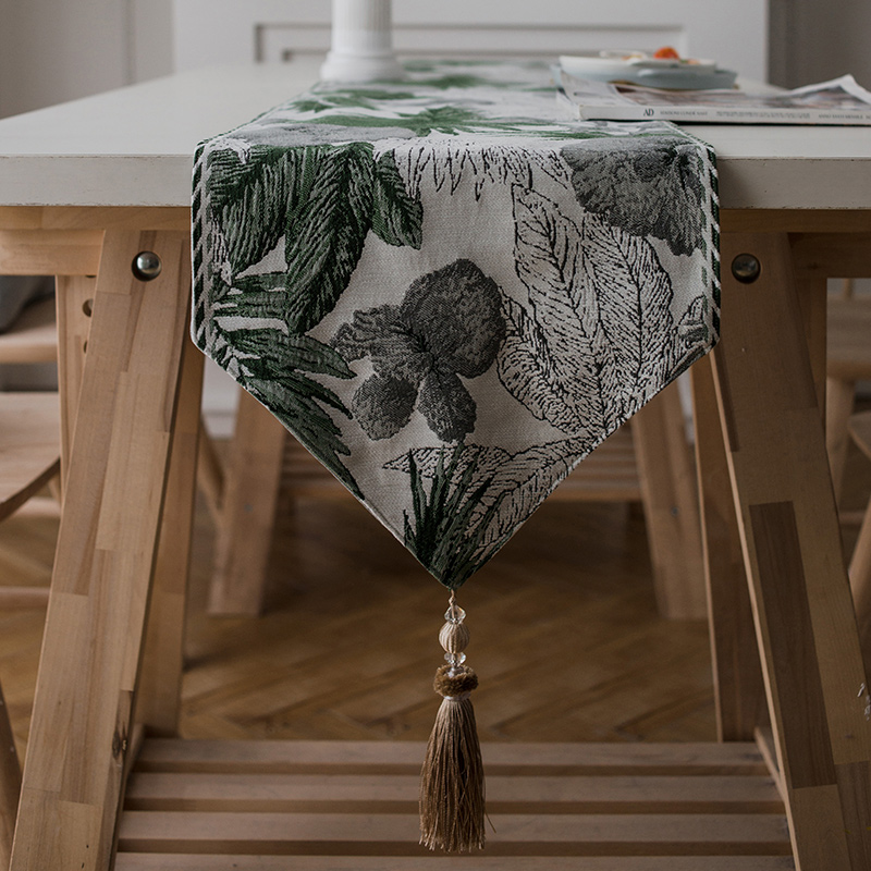 桌旗禅意茶席茶台茶几桌布长条布艺北H欧现代简约棉麻茶布茶桌布