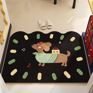 入户门地垫可裁剪高弹丝圈门口蹭土进门脚垫耐脏防滑地毯创意垫子