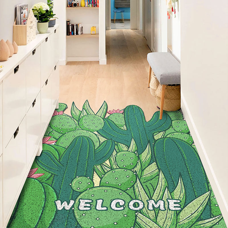 仙人掌丝圈地垫家用入户门地垫进门玄关脚垫大门口可裁剪门垫地毯,居家布艺,入户地垫,淘宝优惠券,粉丝福利购,淘宝优惠卷