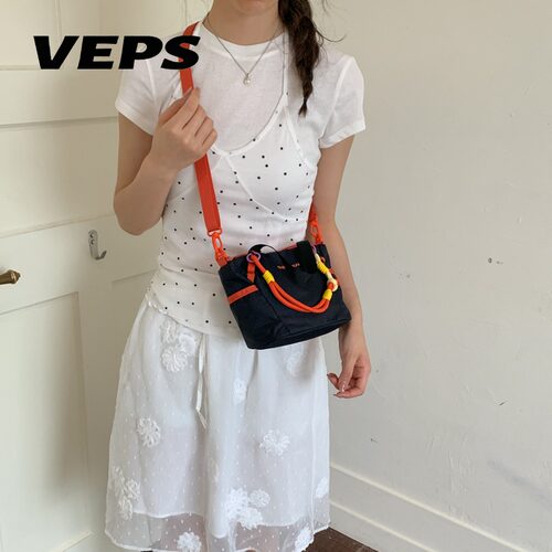 VEPS撞色手提斜挎小包百搭随身包