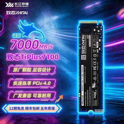 致态1t2t4t固态硬盘致钛m2长江存储致钛tiplus7100/7000 TI600