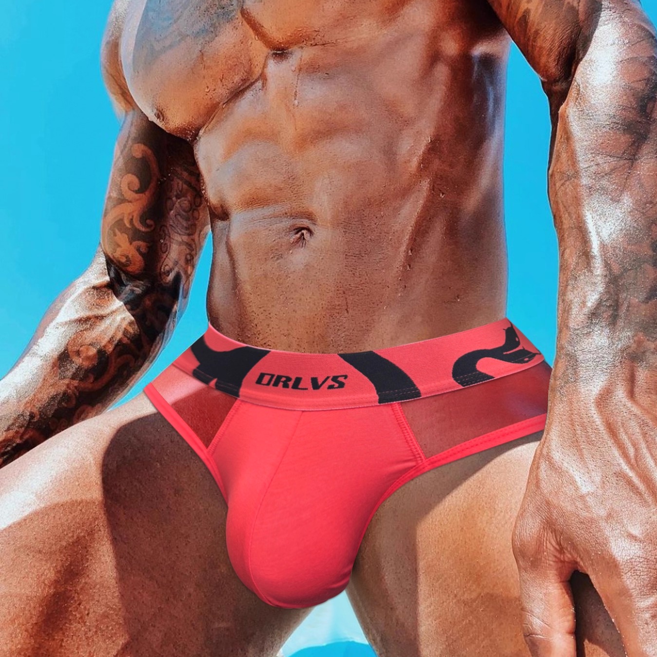 三条装超薄性感三角内裤男低腰潮