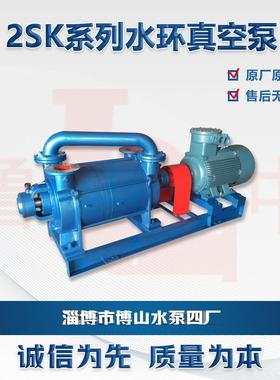 2SK-12型水环真空泵制药化工气体输送高真空度抽除机组鲁中牌