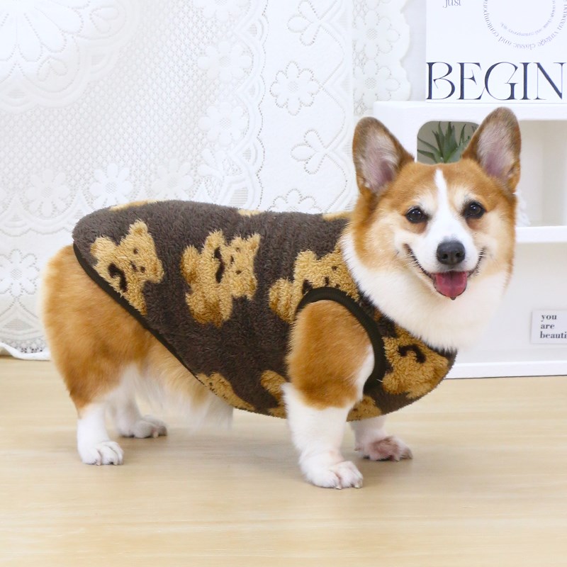 宠物狗狗衣服秋冬款中型犬柯基法斗冬日2024新款冬季加绒保暖背心