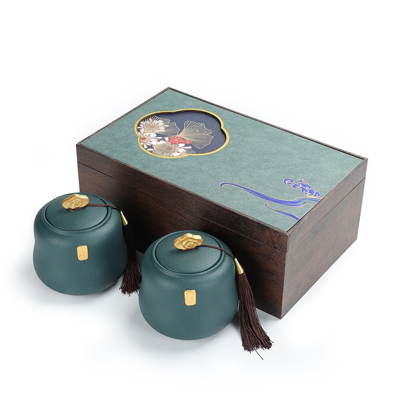 高档绿茶包装盒i空礼盒通用陶瓷茶叶罐半斤装明前龙井白茶黄山毛