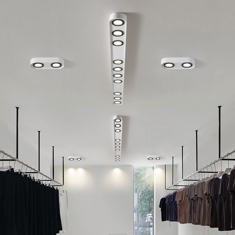 无主灯照a明筒灯吸顶灯 店铺商用灯超亮门面灯服装店灯防眩光明装