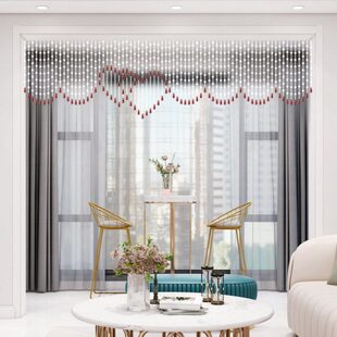 白桃木门帘葫芦珠帘隔断帘心形结婚驱不祥新款卧室客厅玄关过道帘