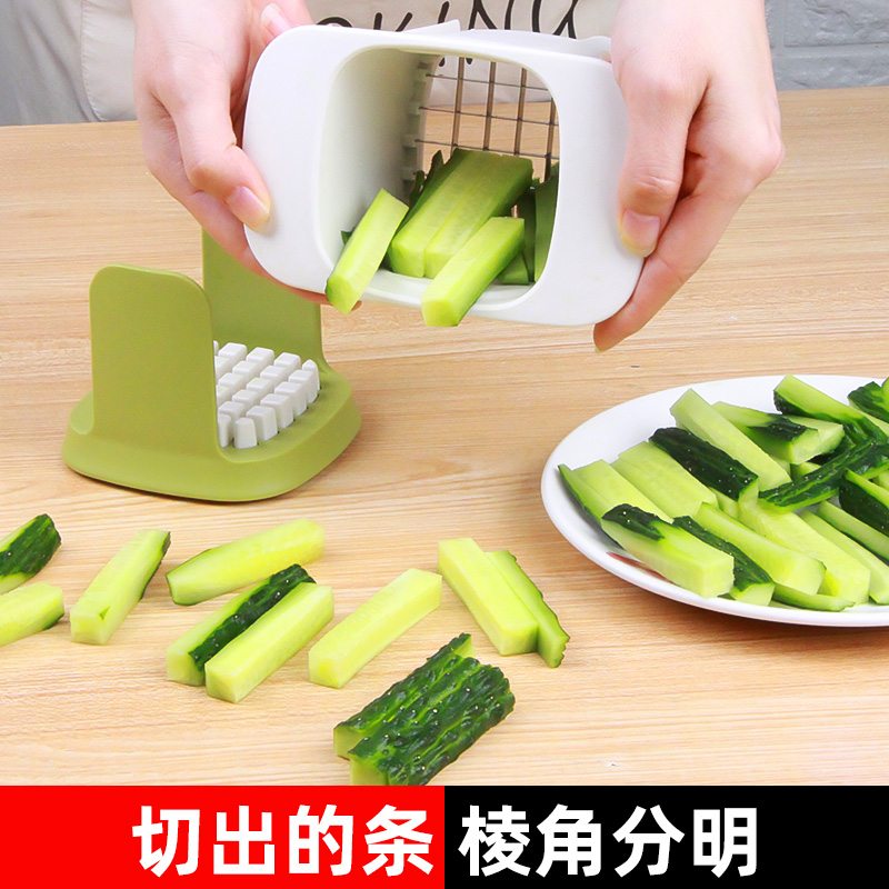 多功能切菜器 k手压式黄瓜切条器 切土豆萝卜丁器 切薯条神器