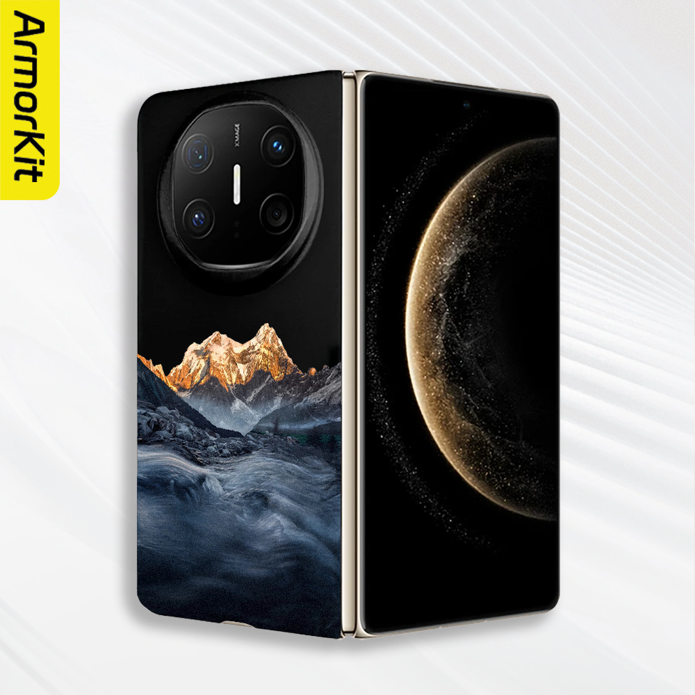 适用华为MateX6典藏版折叠手机壳X5/X7轻薄保护套大孔Huawei三折叠MateXTs防摔高级金山文艺风磁吸硬壳X3后壳