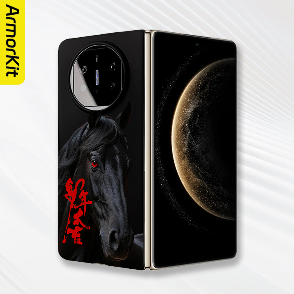 适用华为MateX5典藏版折叠手机壳X6轻薄保护套大孔马年大吉HuaweiX6防摔磁吸硬壳MateX3荣耀MagicV3磨砂后壳