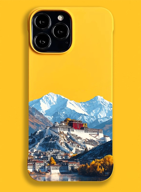 布达拉宫适用苹果16ProMax手机壳iPhone15ProMax/14Pro保护套半包防摔12ProMax硬壳无边框轻薄后壳散热快亲肤