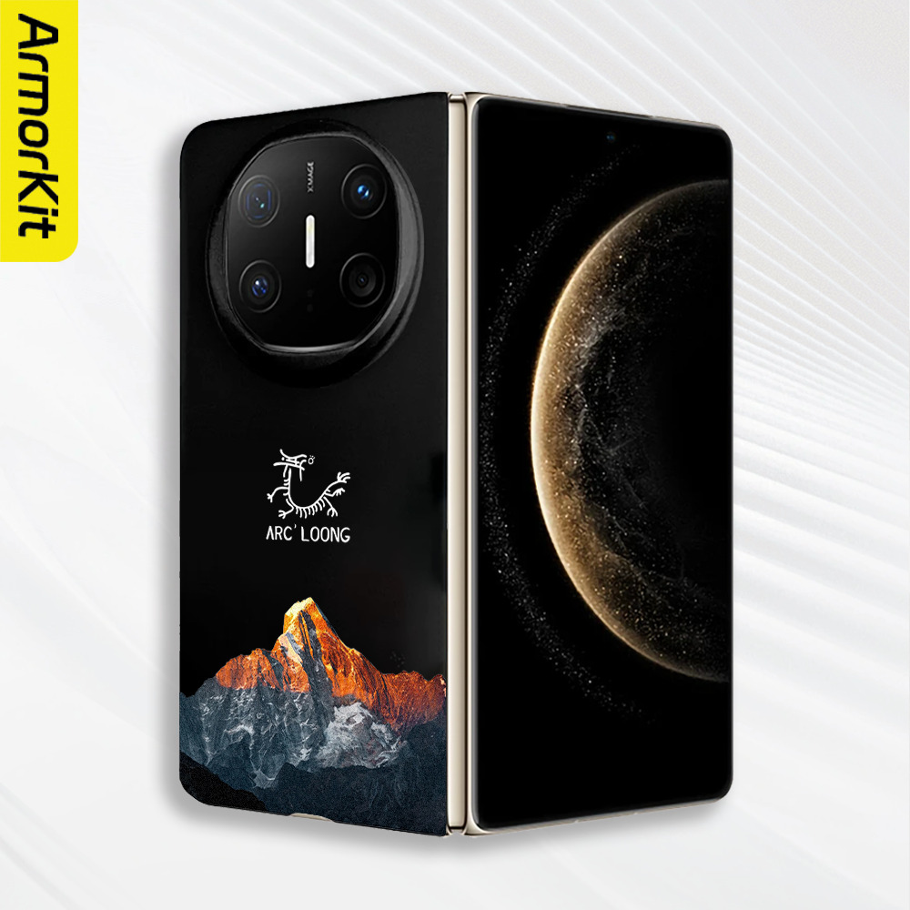 适用华为MateX6典藏版折叠手机壳X5轻薄保护套大孔Huawei三折叠MateXT防摔高级感日照金山磁吸硬壳MateX3后壳