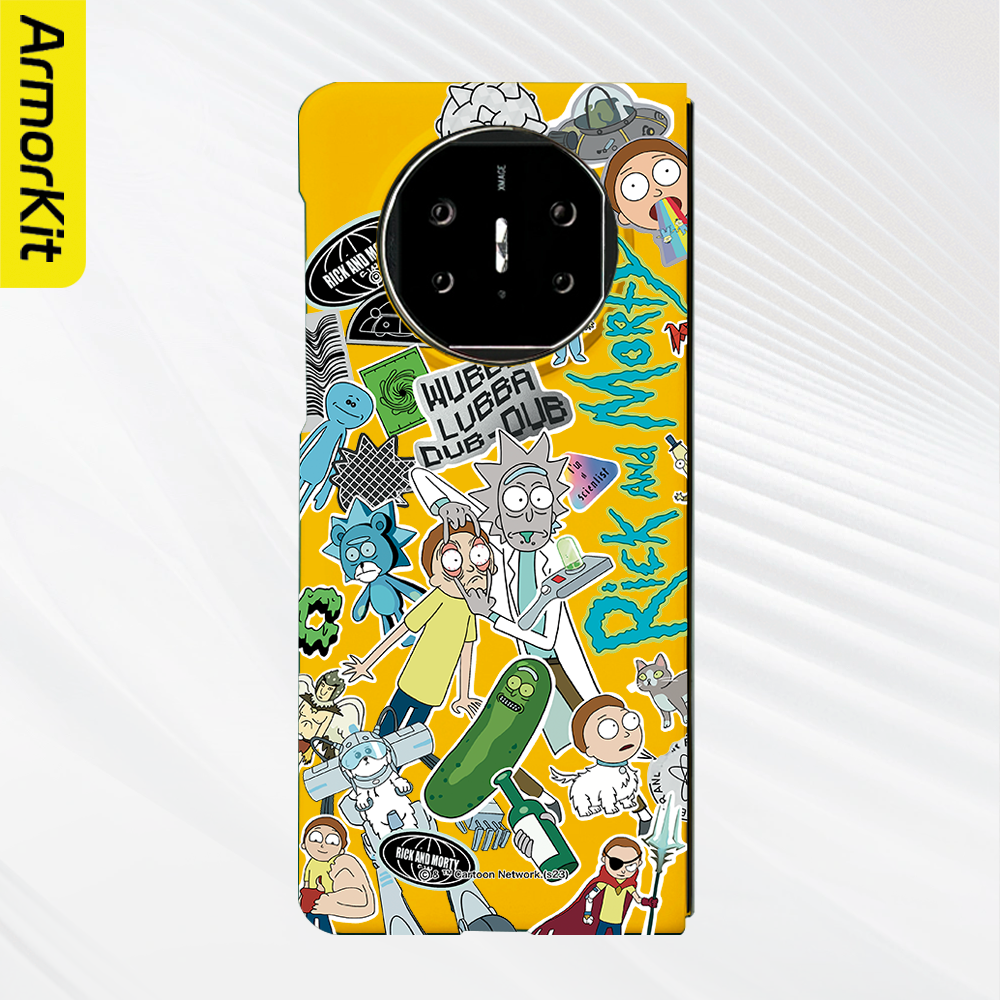 适用华为MateX5典藏版折叠手机壳X6轻薄保护套大孔瑞克莫蒂HuaweiX6防摔磁吸硬壳MateX3荣耀MagicV3磨砂后壳