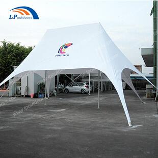 丽平沙滩遮阳星形帐篷尖顶飞行篷六角异型篷天幕帐篷