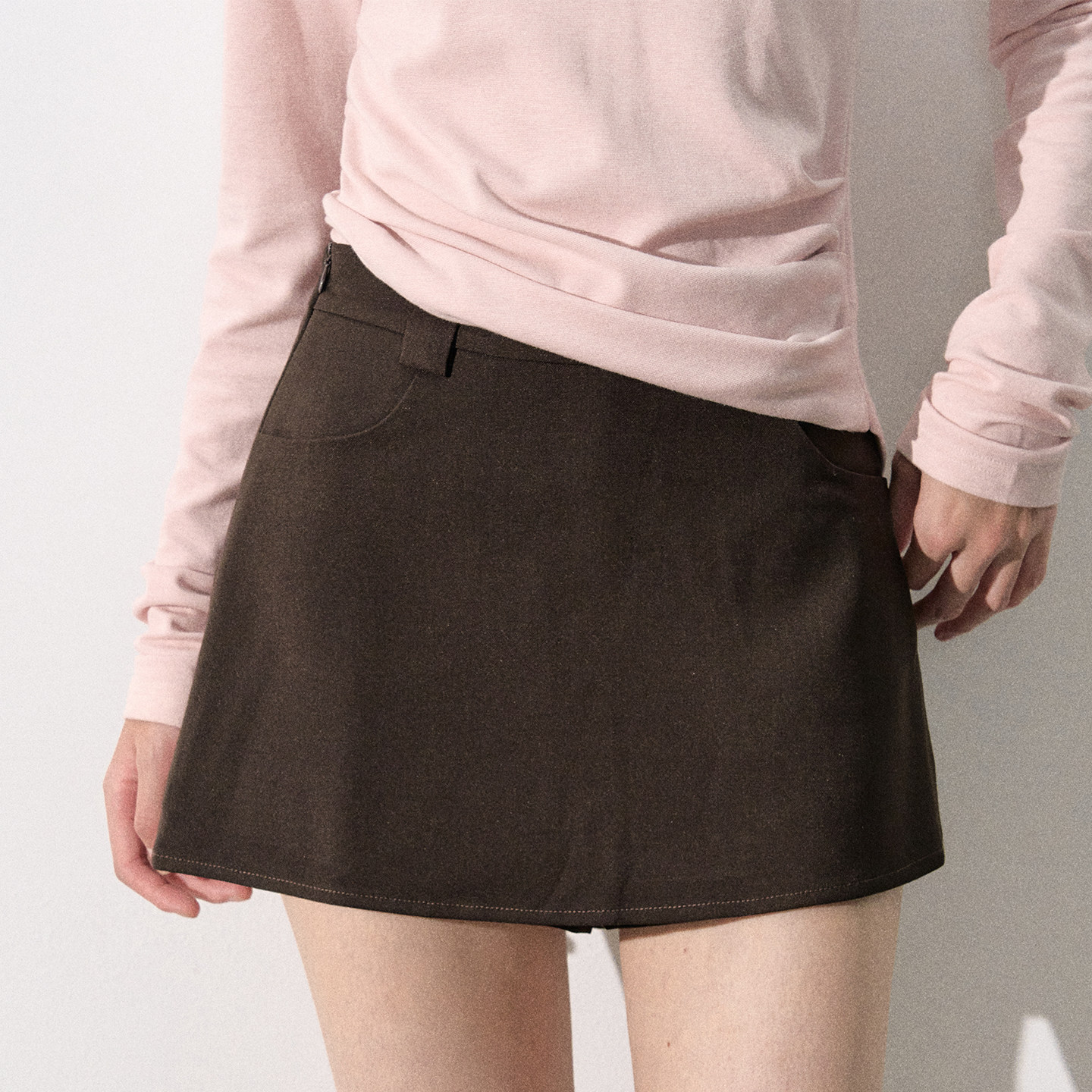 LaFreedom 官方授权黑色简约百搭西装裙裤半裙OddEven设计师品牌