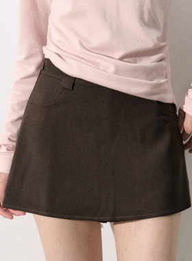 LaFreedom 官方授权黑色简约百搭西装裙裤半裙OddEven设计师品牌