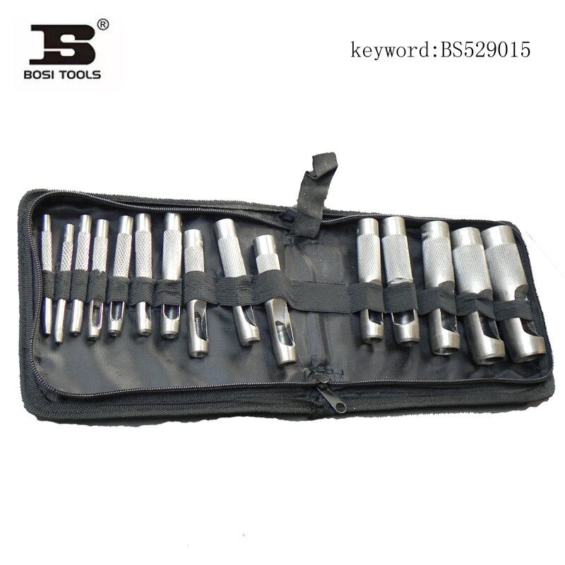 波斯工具12件15件套皮带冲 皮革打孔器 钻孔器 BS529012/BS529015