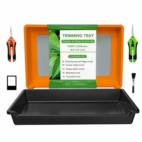 园林用塑料花粉收集托盘浅剪花盘 flat pollen collect trim tray