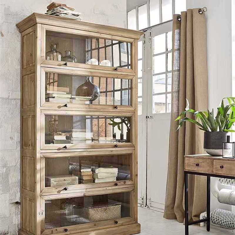 美式实木书架儿童书柜书橱客厅储物展示柜落地简约现代置物架柜子,电子元器件市场,其它元器件,淘宝优惠券,粉丝福利购,淘宝优惠卷