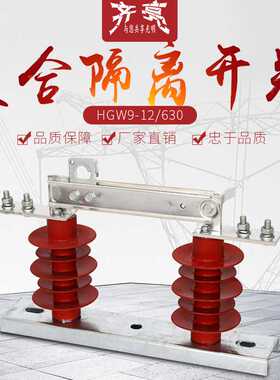 户外高压交流10KV隔离开关 HGW9-12/630厂家直供新型复合隔离开关