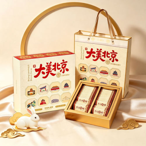 方寸锦绣北京夹心饼干礼盒400g