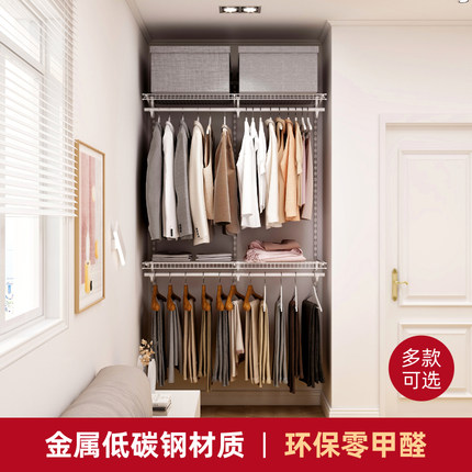 铂耐开放式衣帽间步入式衣柜全屋定制设计H图 效果图 | 1.2米套装