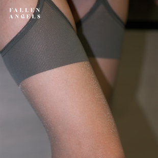 凡洛纪/FallenAngels「耀星空」性感吊带袜白色珠光细闪连裤袜