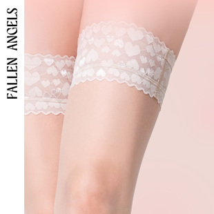 凡洛纪/FallenAngels 「心恋」性感防滑纯欲jk蕾丝长筒大腿袜夏