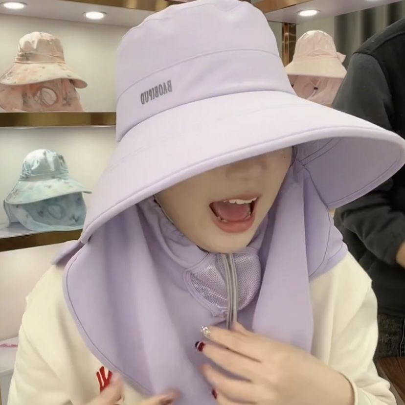 防晒全方位帽子遮阳帽护颈透气女