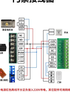 门禁系统电控锁家用出租房厂房智能ID扣卡遥控电锁