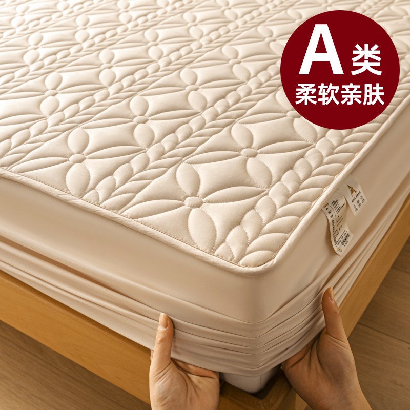 A类防水隔尿加厚床笠罩单件床罩床套席梦思M床垫保护罩防滑防尘罩