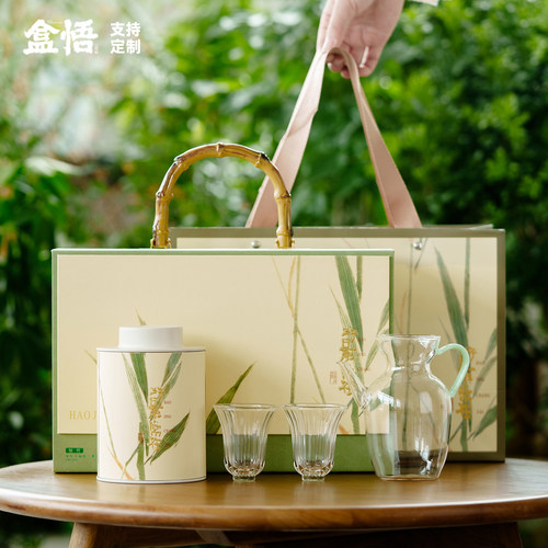 新款高档绿茶包装盒空礼盒