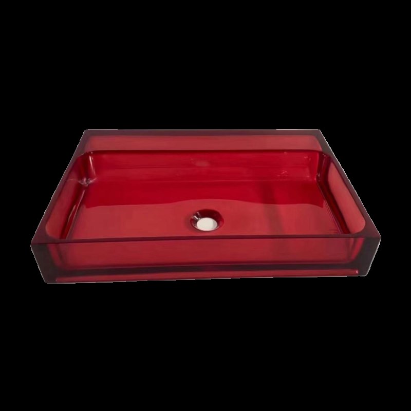 树脂台上盆酒店民宿家用卫生间洗手盆人造石一体洗脸盆艺术盆