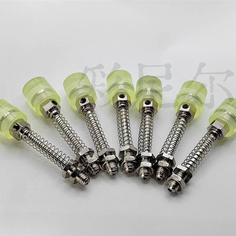 弹簧缓冲压销聚氨酯缓冲压头止动螺丝胶头防撞弹簧行程销限位螺栓