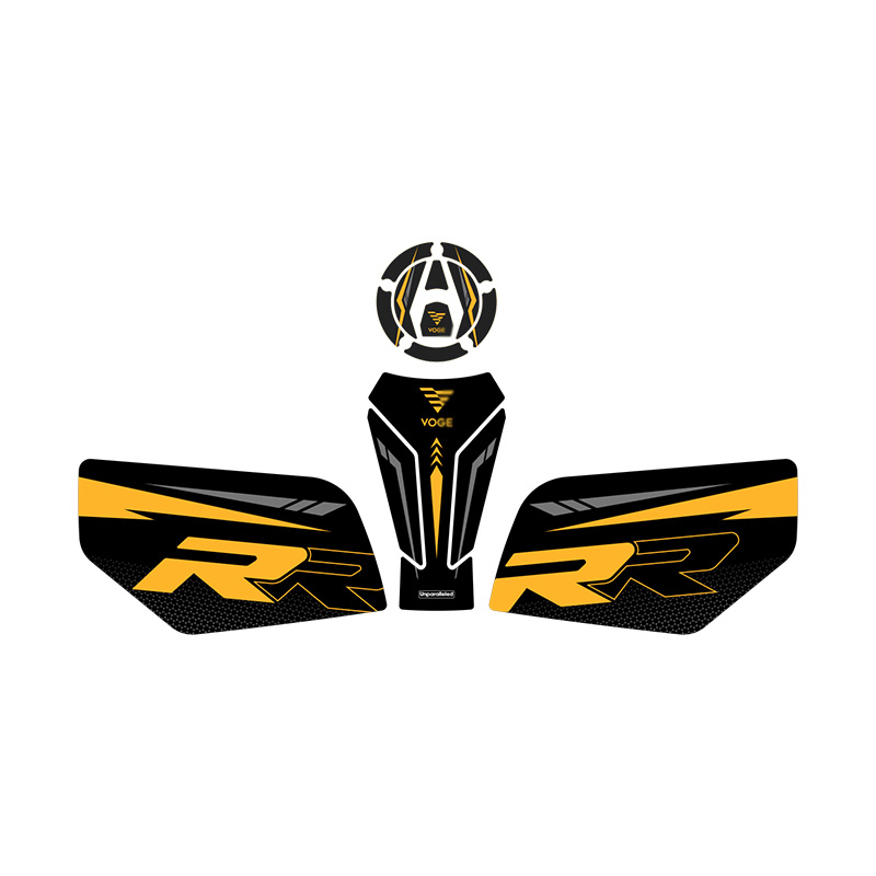 适用无极5RR改装油箱加厚鱼骨防滑防蹭橡胶保护贴防磨防水贴纸