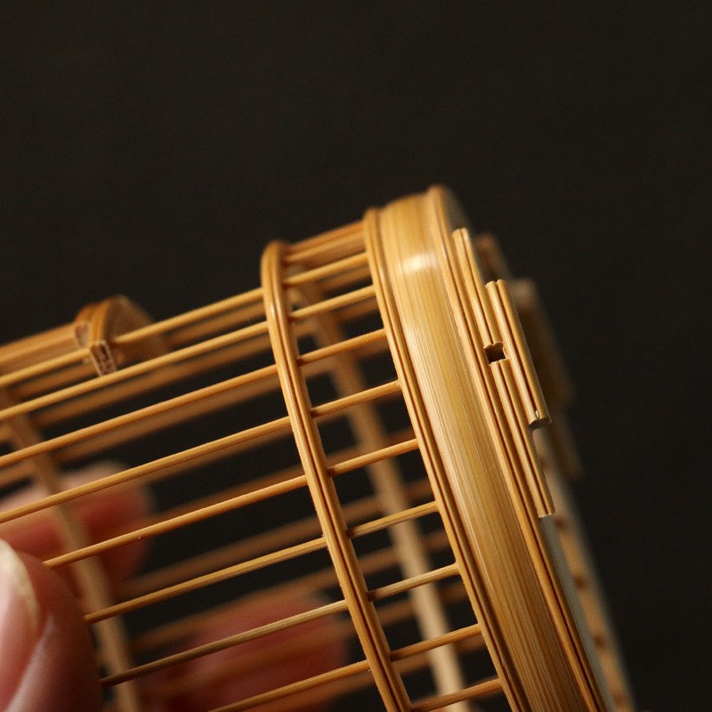 精品纯手工制作天然老玉竹丝小虫笼竹制蝈蝈笼虫具竹叫笼子鸣虫具